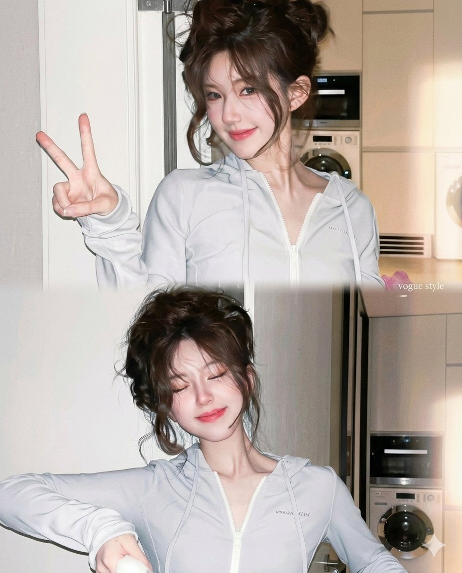 Cozy East Asian Aesthetic: Dreamy Vignette Portrait