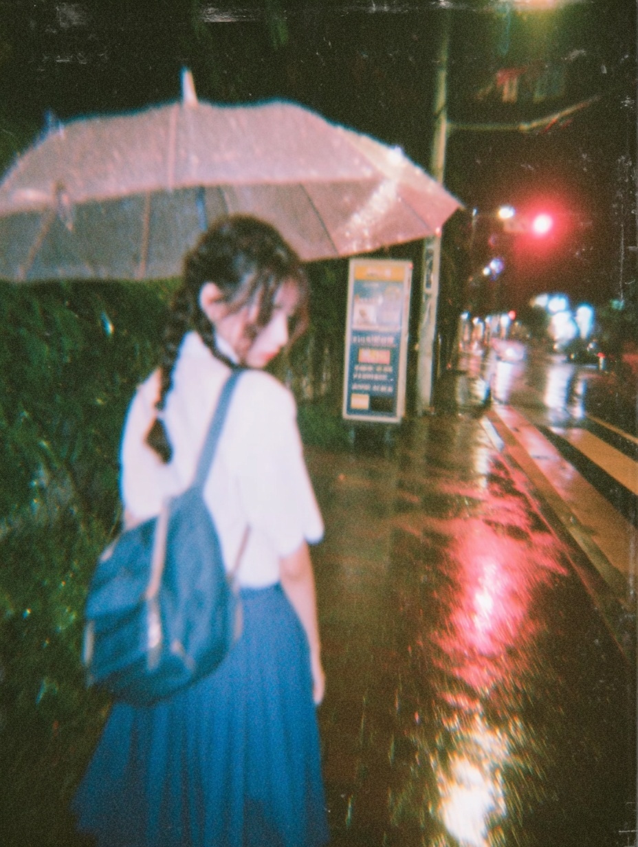 Retro Rainy Day: Shy JK's Introspective Wait