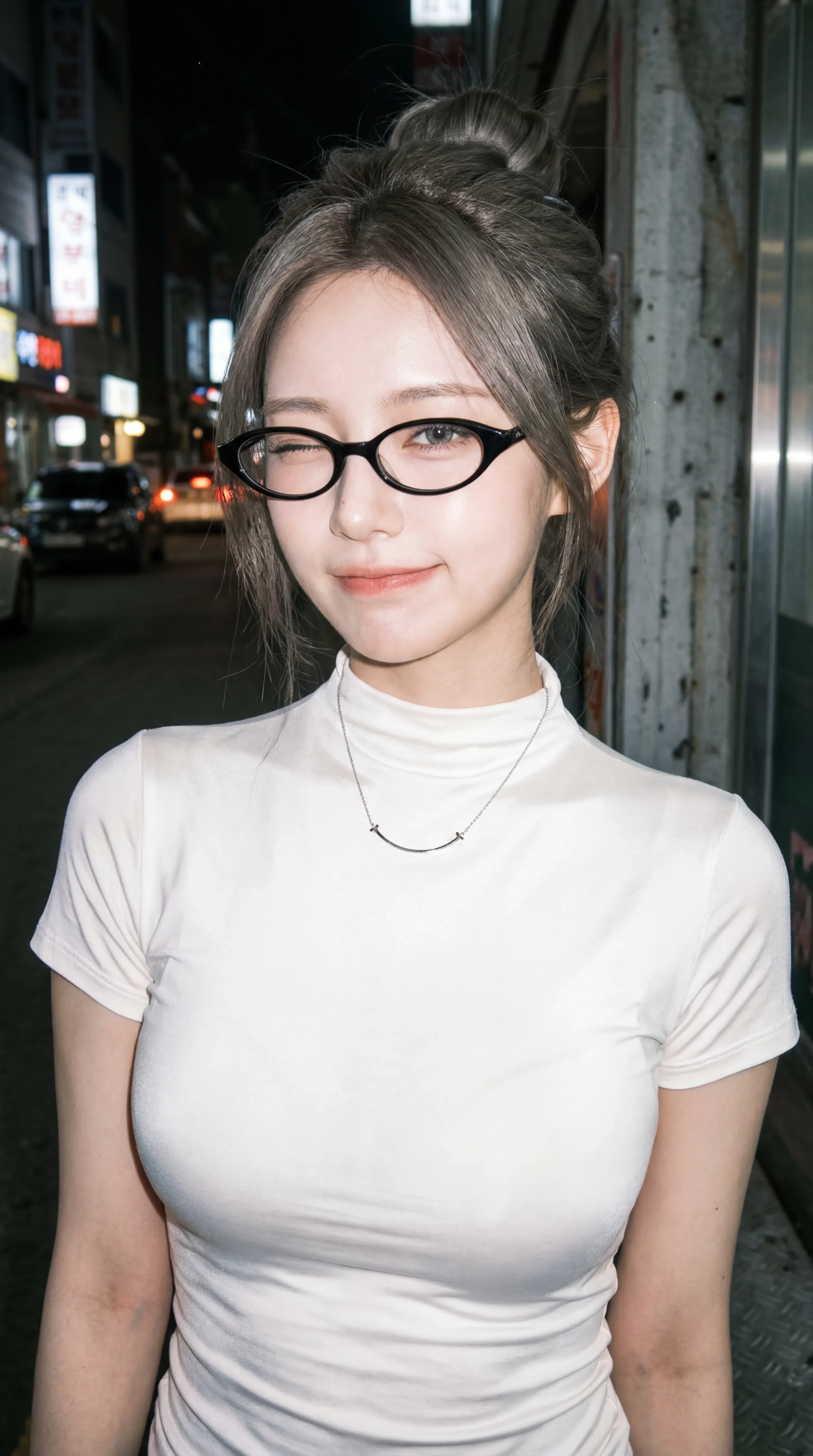 Korean Model: Glamourous Nude Makeup Photo