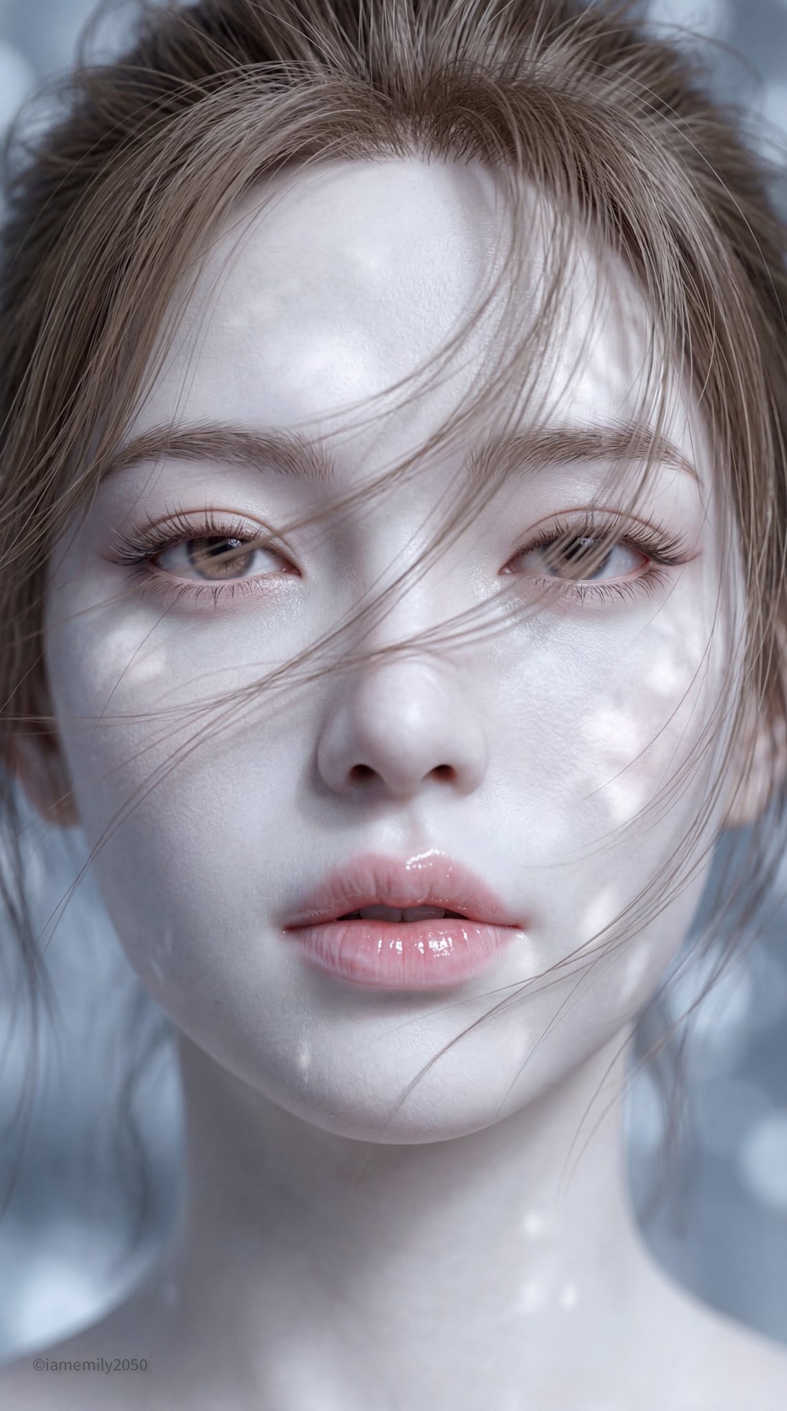 Eastern Beauty: Macro Lips in 3D Artistry